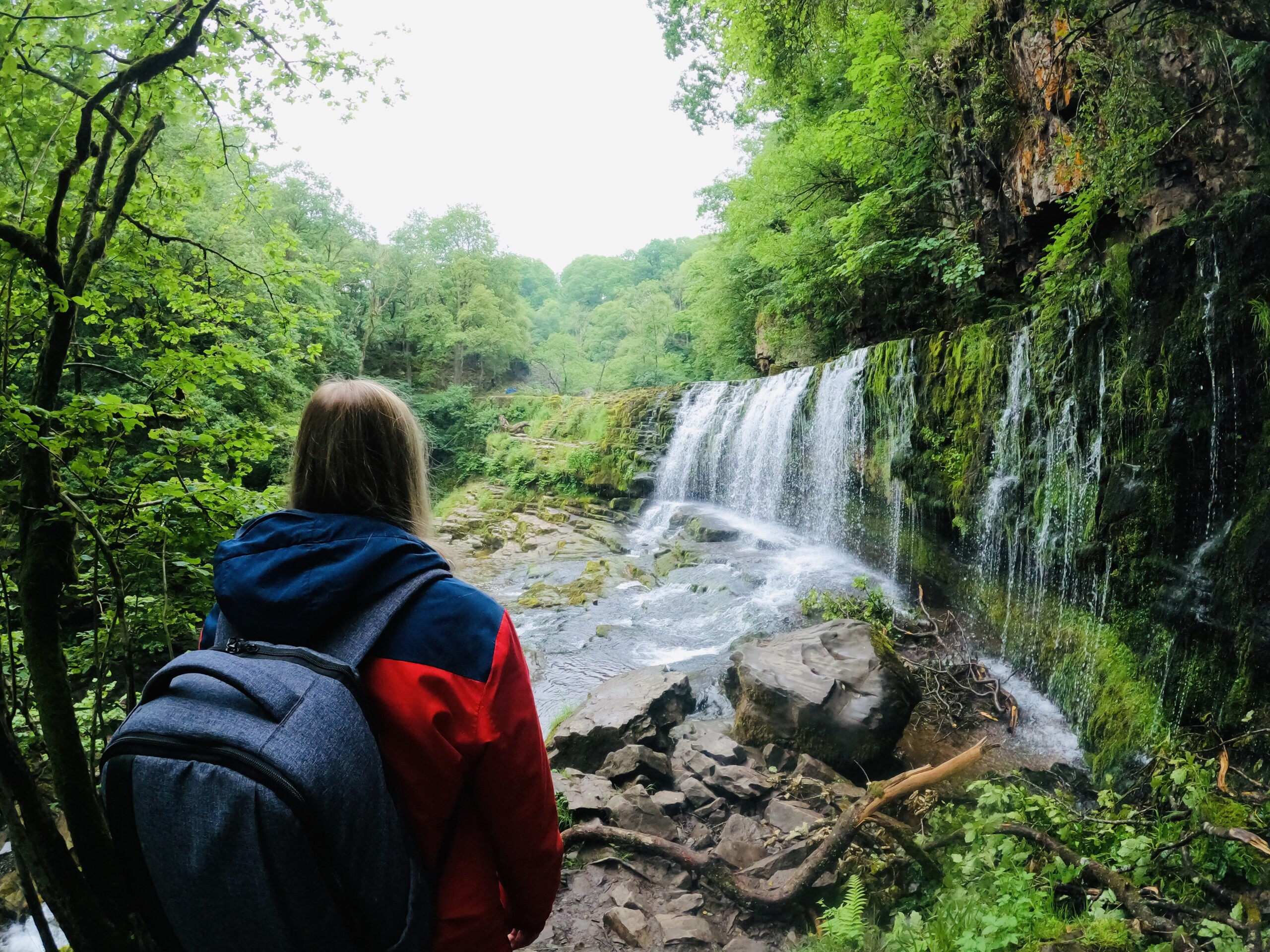 Waterfall number 4 Sgwd Isaf Clun-Gwyn (lower fall of the white meadows) Waterfall number 4 Sgwd Isaf Clun-Gwyn (lower fall of the white meadows)