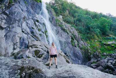 Aber Falls Waterfall Snowdonia North Wales