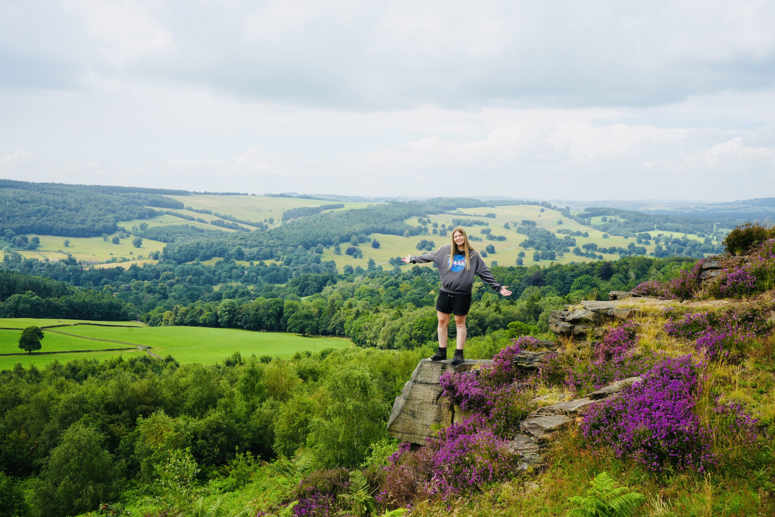 Breathtaking views from Chatsworth Walk in the Peak District.