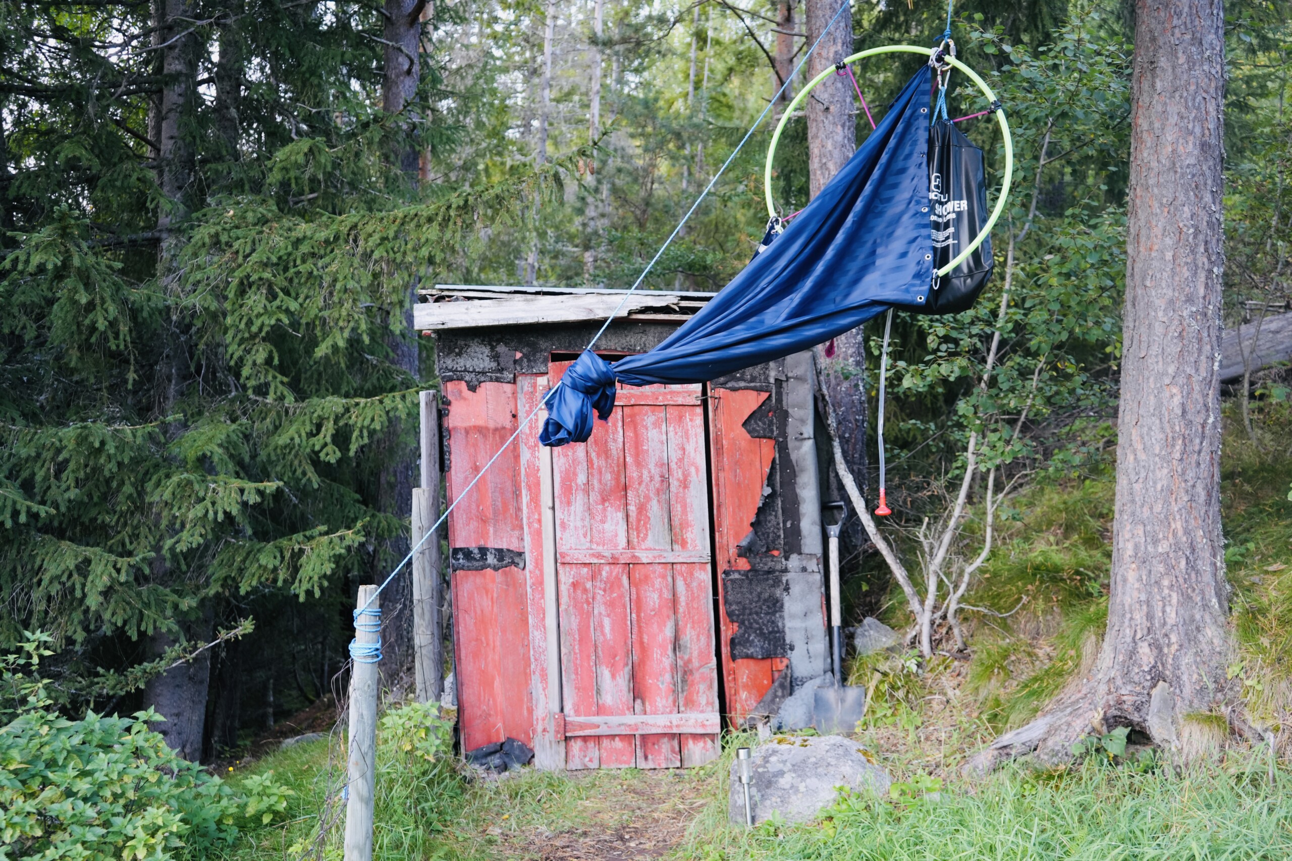 Outside_Compost_Toilet The outside shower and compost toilet near the cabin.