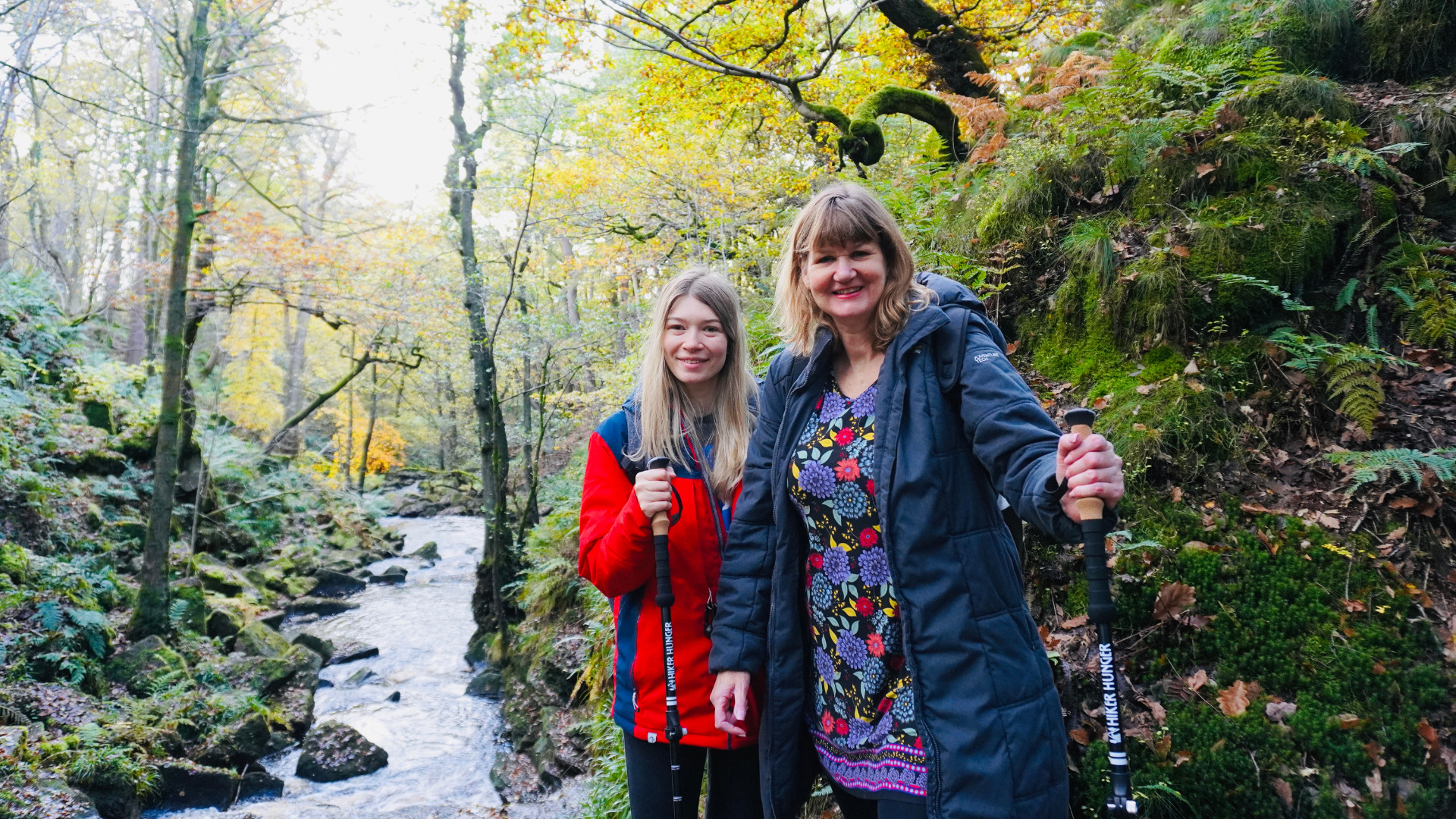 Me and Deb at Padley Gorge