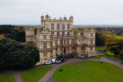 Drone Shot of Wollaton Hall