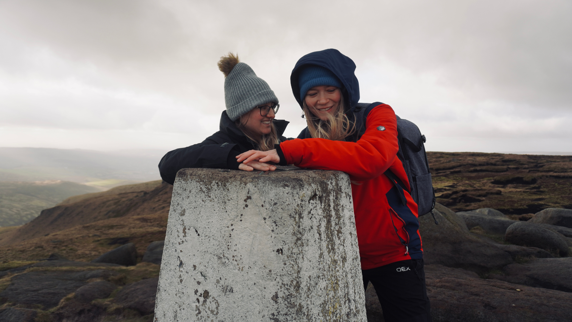 Trig point at Higher Shelf Stones