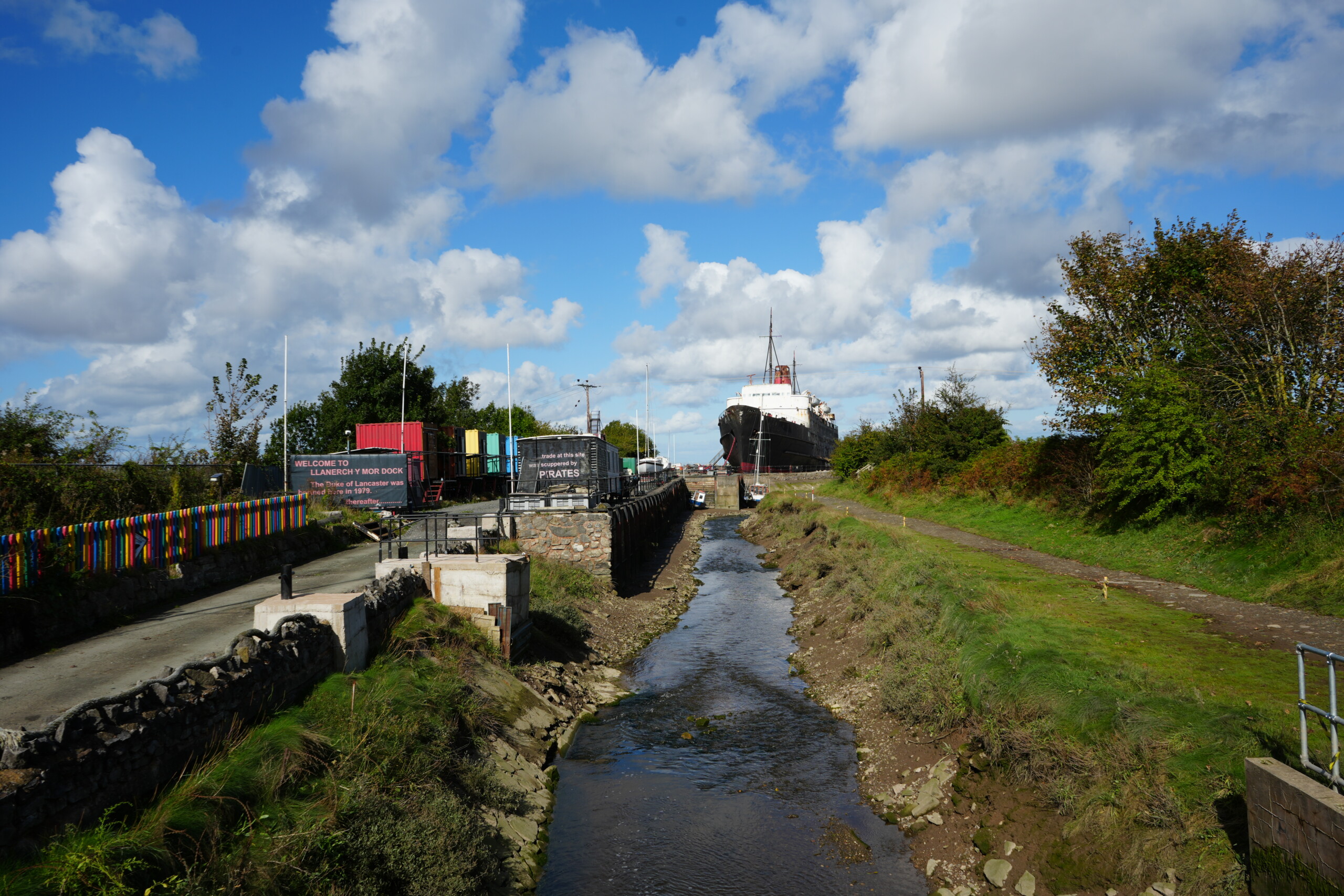 You can see The Duke of Lancaster from the bridge!
