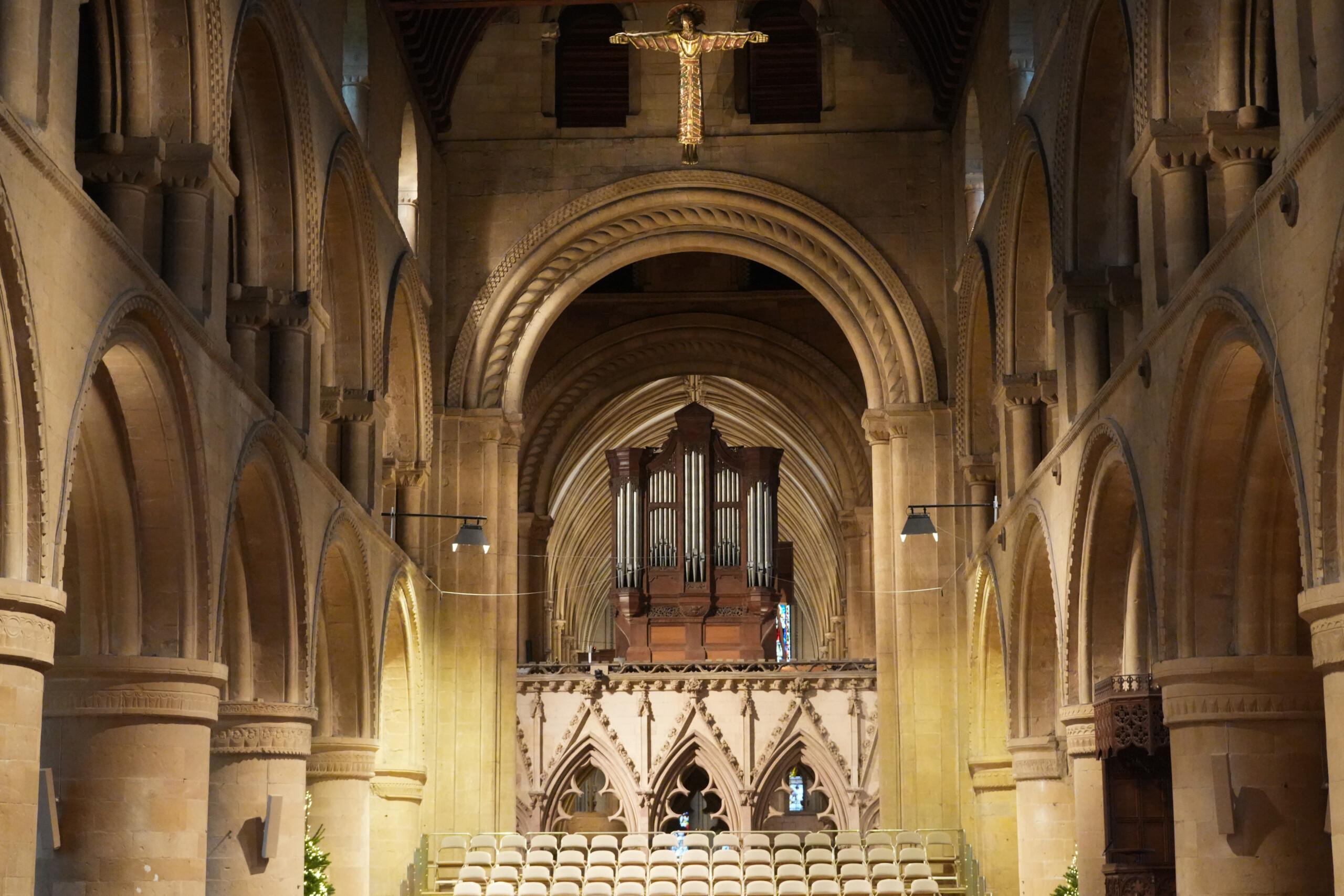 Inside_Southwell_Minster Inside view of Southwell Minster