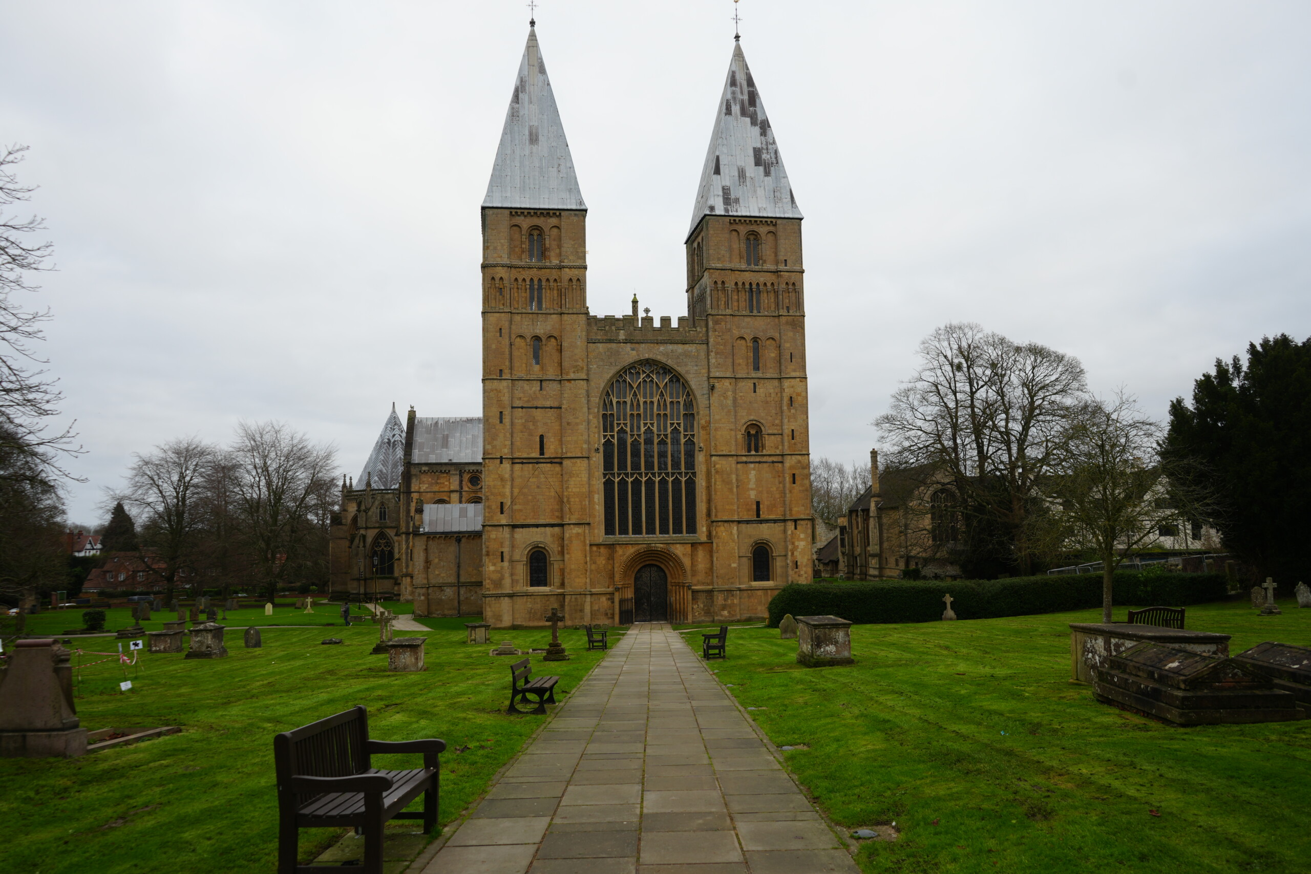 Two_Pyramidial_Spires_Southwell_Minster Spires at Southwell Minster